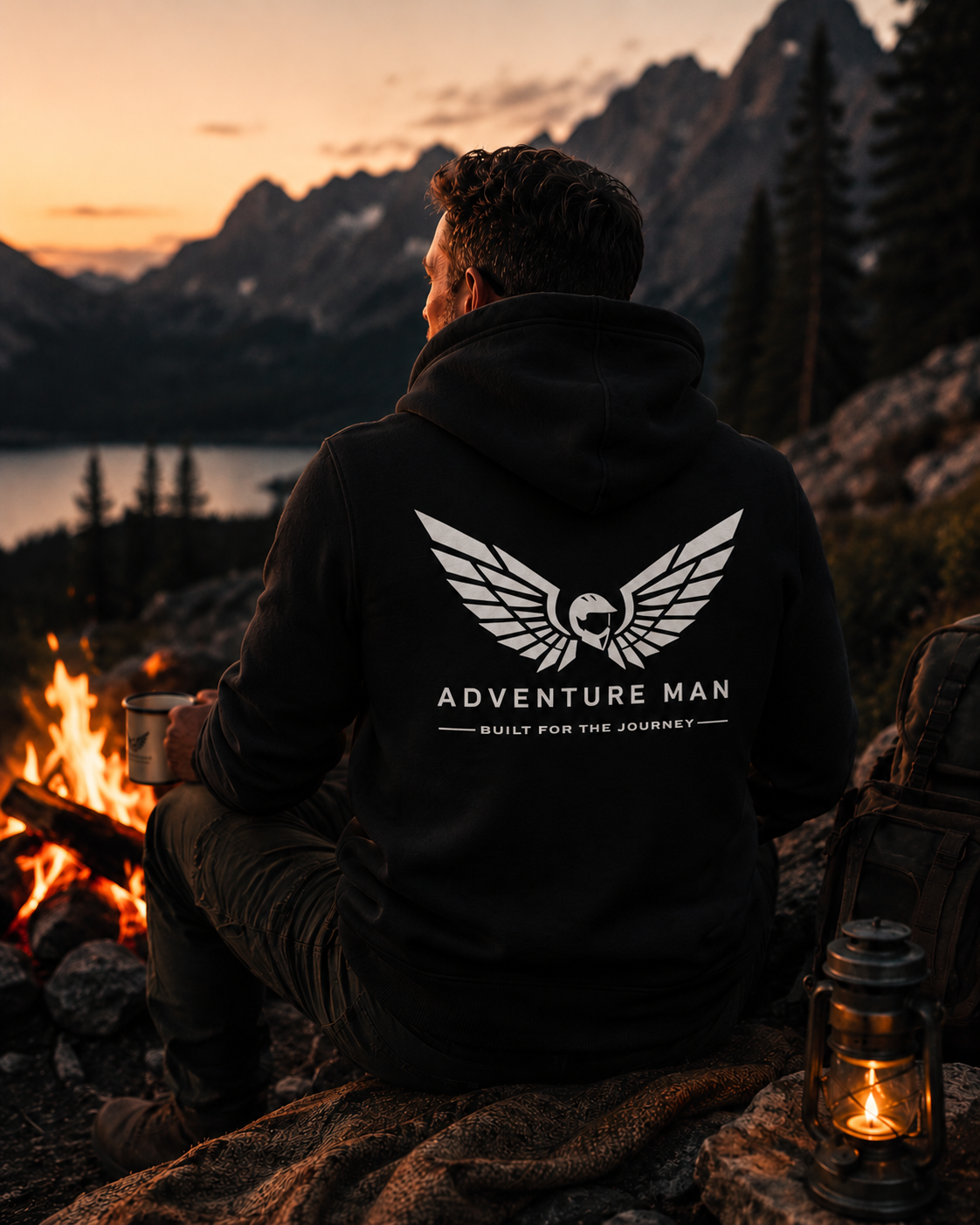 Adventure Man Heavyweight Hoodie — Built for the Journey
