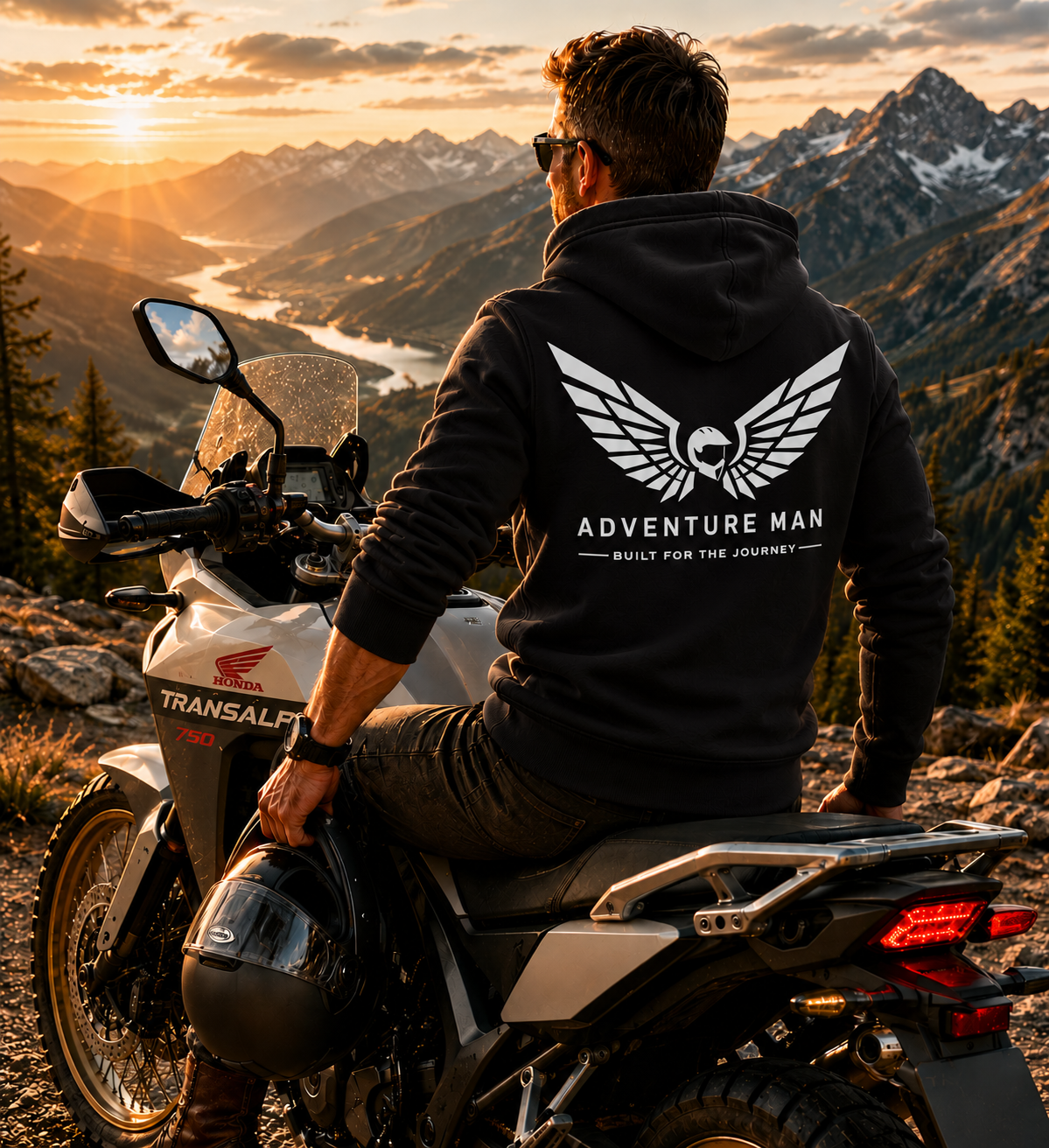 Adventure Man Heavyweight Hoodie — Built for the Journey