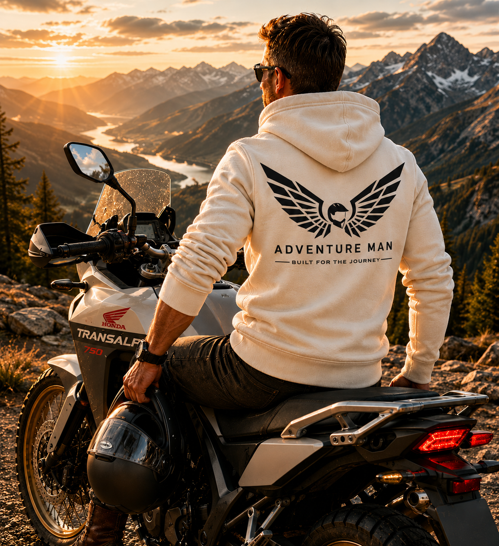 Adventure Man Heavyweight Hoodie — Built for the Journey
